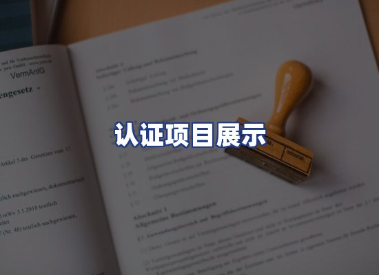 认证项目展示